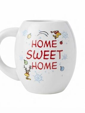 Peanuts Snoopy Woodstock Christmas Home Sweet Home Coffee Mug Tea Cup